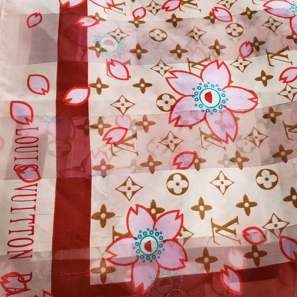 Beautiful silky Louis Vuitton scarf